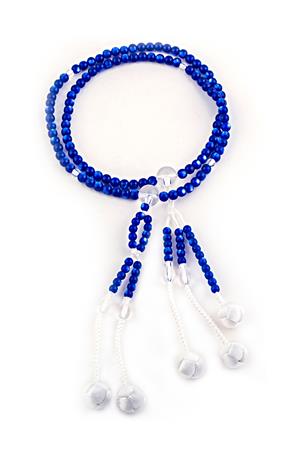 Prayer Beads Cat Blue M04 Rainbow
